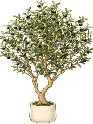 6ft Best Artificial Olive Tree for Home and Office Decor