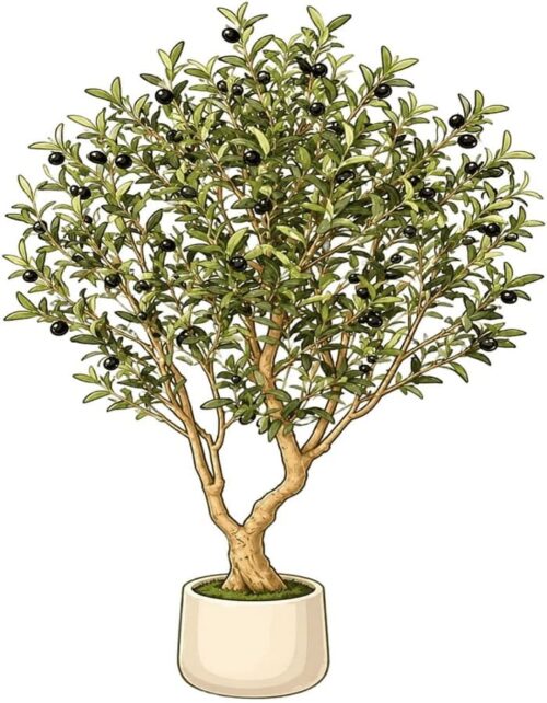 6ft Best Artificial Olive Tree for Home and Office Decor